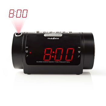 Digital Alarm Clock Radio | LED Display | Time projection | AM / FM | Snooze function | Sleep timer | Number of alarms: 2 | Black Digital Alarm Clock Radio | LED Display | Time projection | AM / FM | Snooze function | Sleep timer | Number of alarms: 2 | Black
